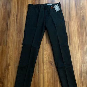 Club Monaco Mens Connor Modern Slim Dress Chinos, Black, 30/32, New with Tags